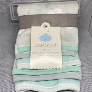 Cloud island Baby Wash Clothes (6 Count)